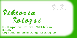 viktoria kolozsi business card